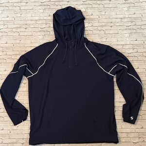 Men's Navy Hooded Shirt